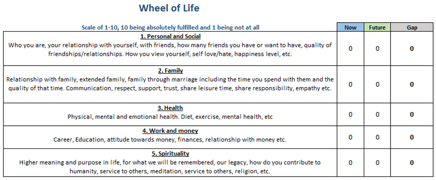 The Wheel of Life: A Life Coach's Blueprint for Clarity and